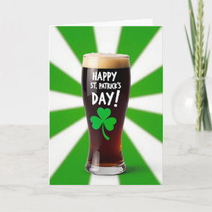St Patricks Stout Glitter Texture Card