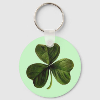 St. Patrick's Three Leaf Clover Key Ring