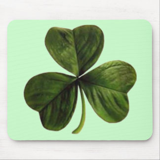 St. Patrick's Three Leaf Clover Mouse Mat