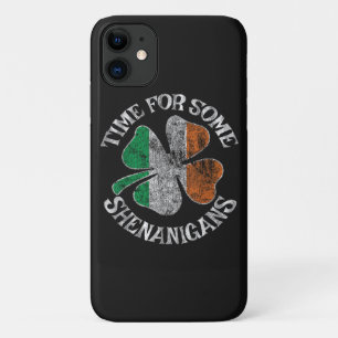 St. Patrick's Time for Some Shenanigans Clover iPhone 11 Case