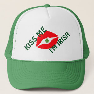 ST. Patricks Trucker Hat/Lips Hat