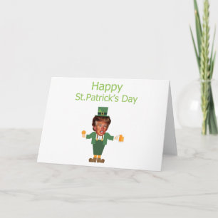 st patricks trump leprechaun card