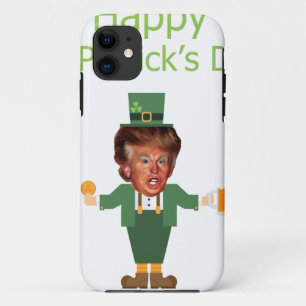 st patricks trump leprechaun iPhone 11 case
