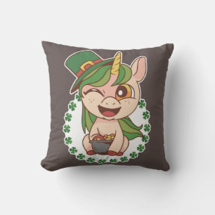 St Patricks Unicorn Cushion