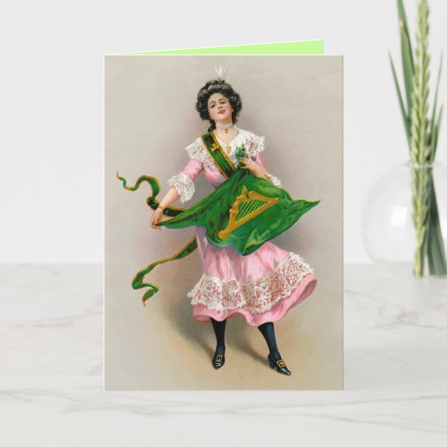 St. Patricks Vintage greeting card - Irish Holiday (Front)