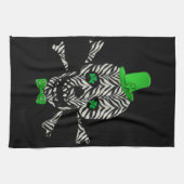 St. Patrick's Zebra Skull Tea Towel (Horizontal)