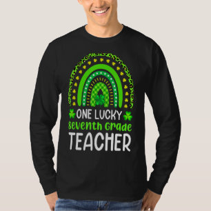 St Patricku2019s Day One 7th Grade Teacher Leopard T-Shirt