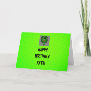 ST Patric's Day Birthday Card