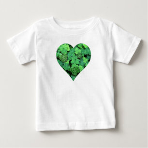 St. Patties day, green shamrock, Irish hearts Baby T-Shirt