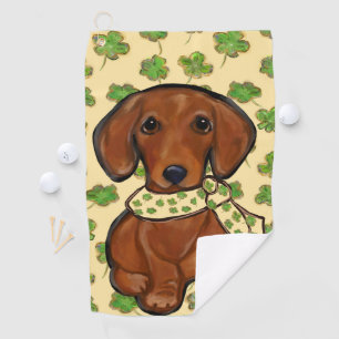 St.Patty Doxie       Golf Towel