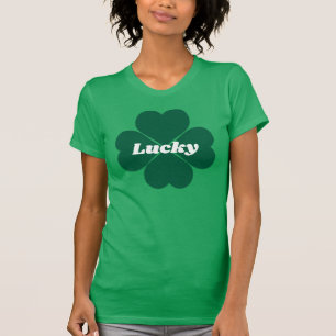 St. Patty’s Shamrocks   green lucky clover   T-Shirt
