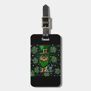St. Patty Yorkie Poo Luggage Tag