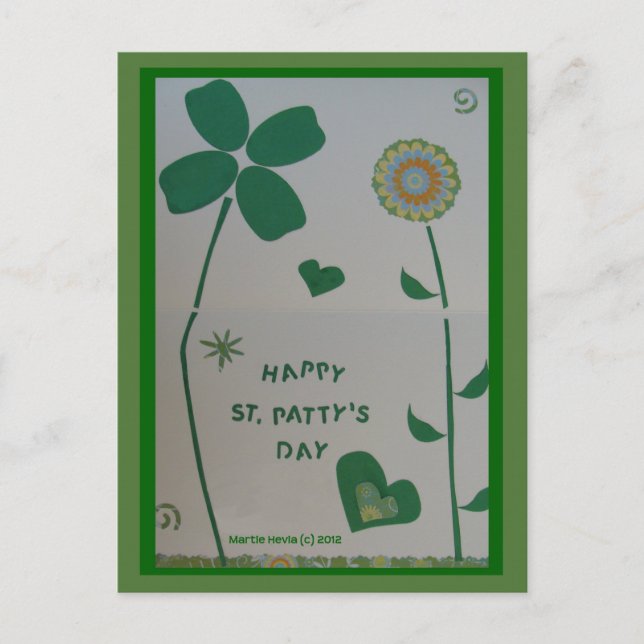 St. Patty's Day | Blue Beach Song™ Postcard (Front)