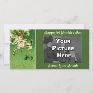 St. Patty's Day Girl Photo Card