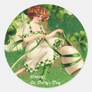 St. Patty's Day Girl Sticker