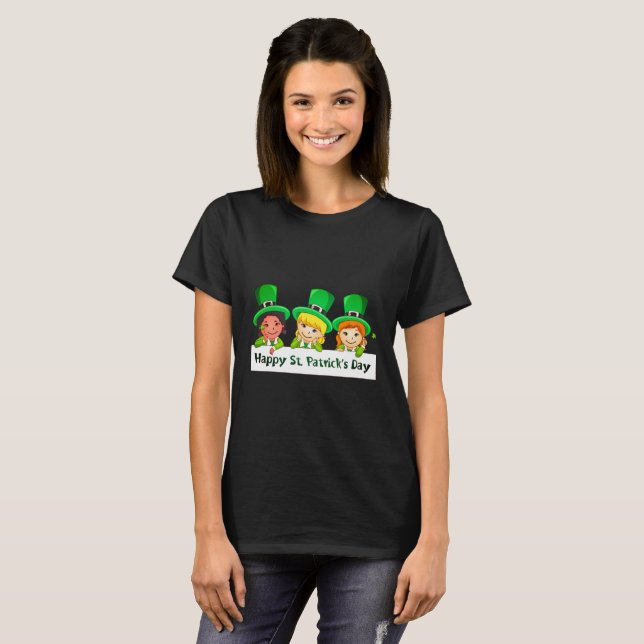 St. Pattys Day Girls T-Shirt (Front Full)