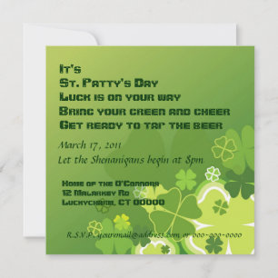 St. Patty's Day invitation