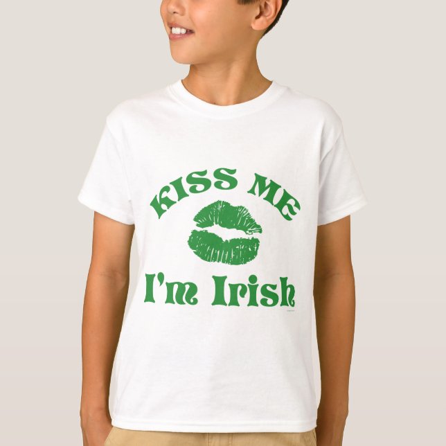St. Patty's Day Kiss Me I'm Irish T-Shirt (Front)