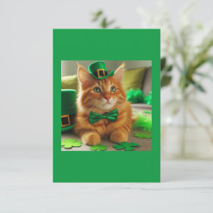 St. Patty's Day Orange Tabby Cat