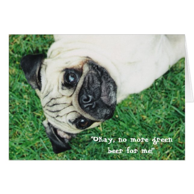 St. Patty's Day Pug (Front Horizontal)