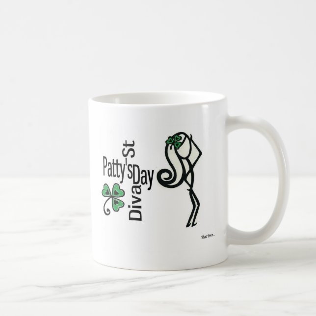st pattys diva coffee mug (Right)