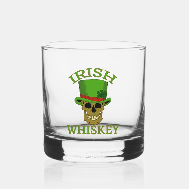 St pattys  wiskey whiskey glass (Front)