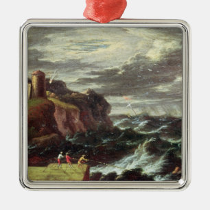 St. Paul arriving at Malta Metal Tree Decoration