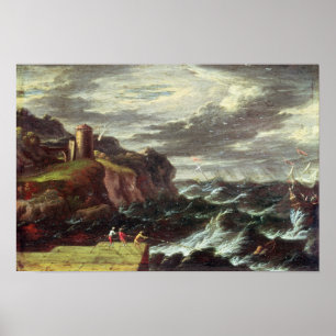 St. Paul arriving at Malta Poster