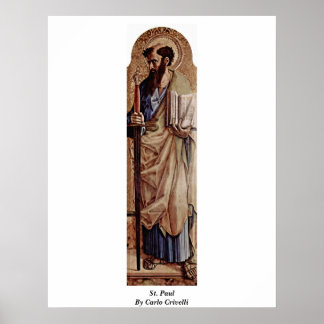 St. Paul By Carlo Crivelli Poster