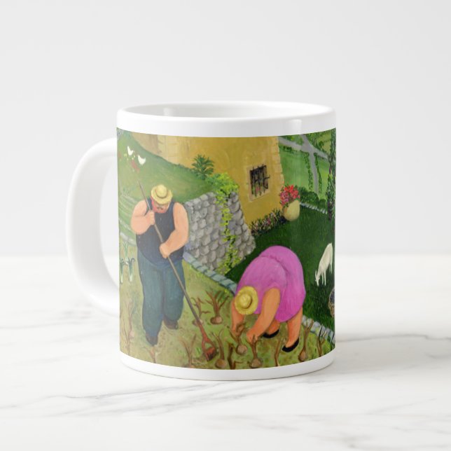 St. Paul de Vence Large Coffee Mug (Front Left)
