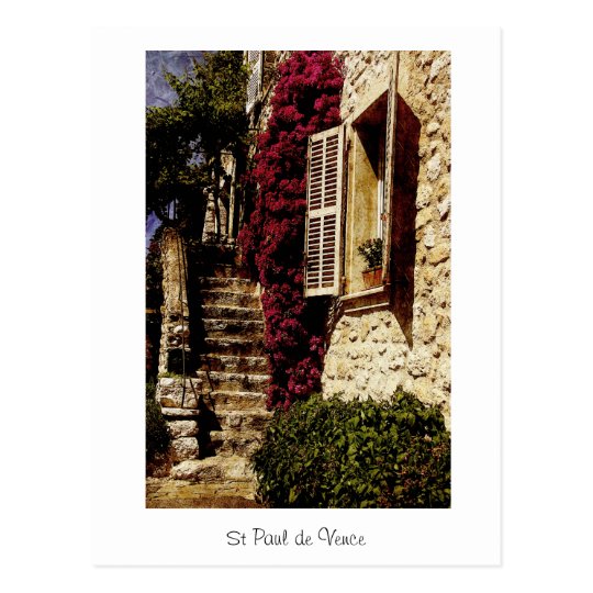 St Paul de Vence, Provence, France Postcard