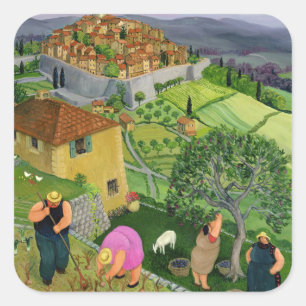 St. Paul de Vence Square Sticker