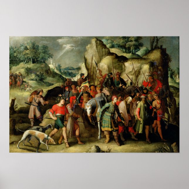 St. Paul Led to Damascus After his Conversion Poster (Front)