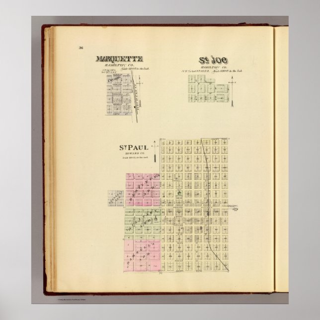 St. Paul, Marquette, and St. Joe, Nebraska Poster (Front)