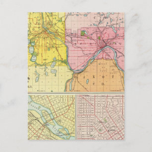 St. Paul, Minneapolis, Minnesota Postcard