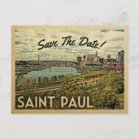 St Paul Minnesota Save The Date Vintage Postcards