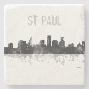 ST PAUL, MINNESOTA SKYLINE STONE COASTER