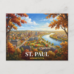 St. Paul Minnesota Travel Postcard