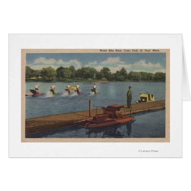 St. Paul, MN - Water Bike Race in Como Park (Front Horizontal)