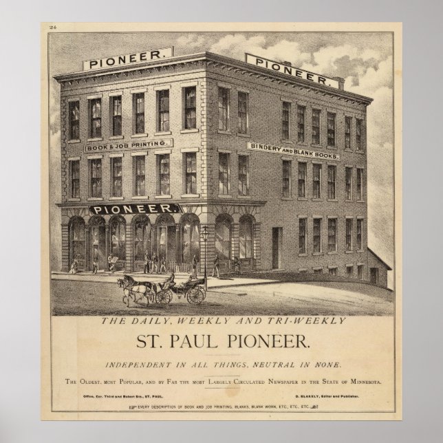 St. Paul Pioneer Poster (Front)