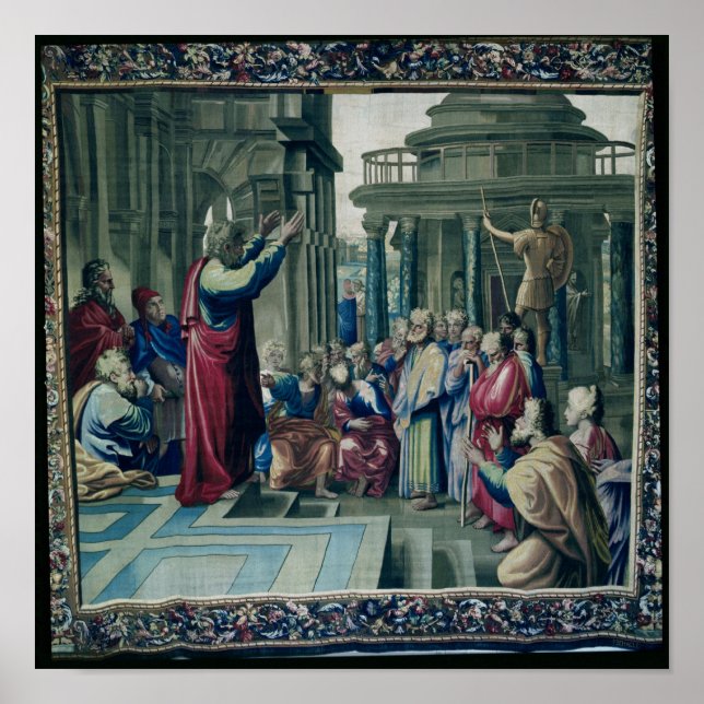 St. Paul Preaching at the Areopagus Poster (Front)