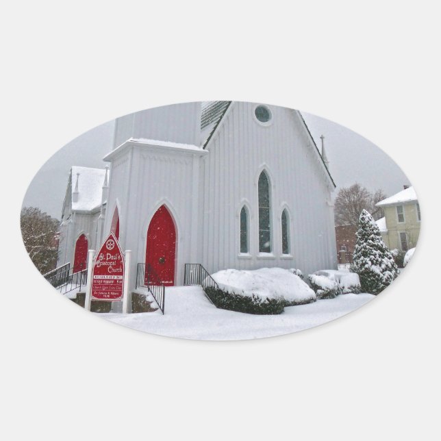 St. Paul’s Episcopal Church Oval Sticker (Front)