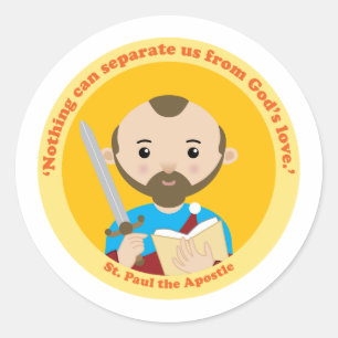 St. Paul the Apostle Classic Round Sticker