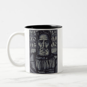 St. Paul the Apostle Modern Graphic Sacred Art Two-Tone Coffee Mug