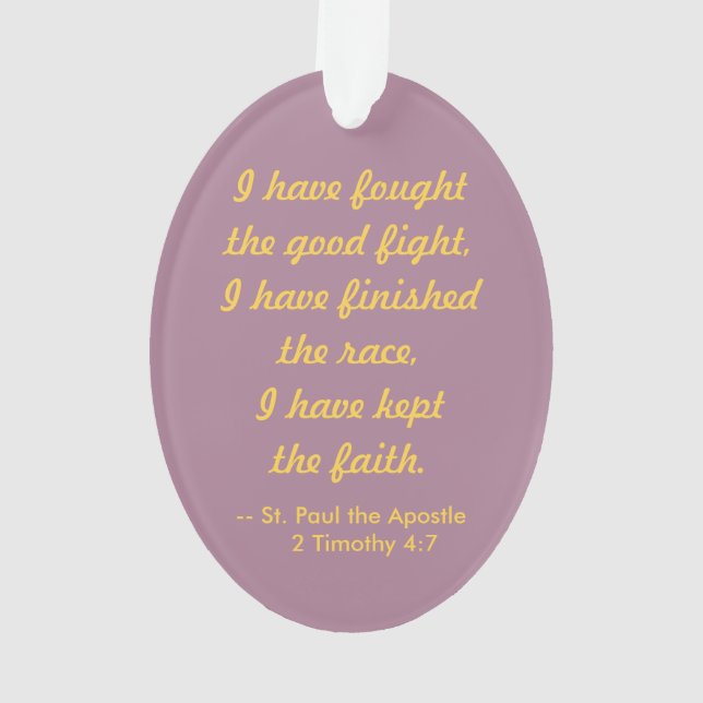 St. Paul the Apostle (PM 06) Acrylic Ornament (Back)