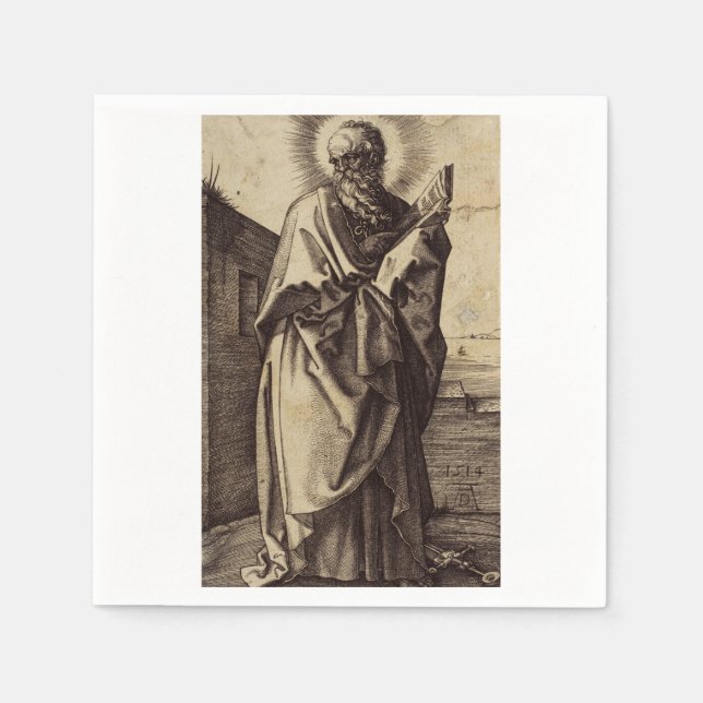 St. Paul the Apostle - Sacred Classical Art Napkin (Front)