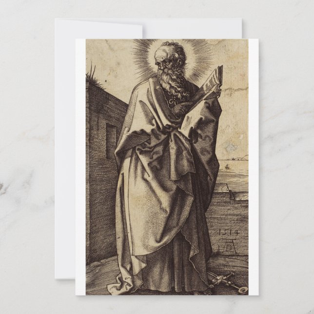 St. Paul the Apostle - Sacred Classical Art Save The Date (Front)