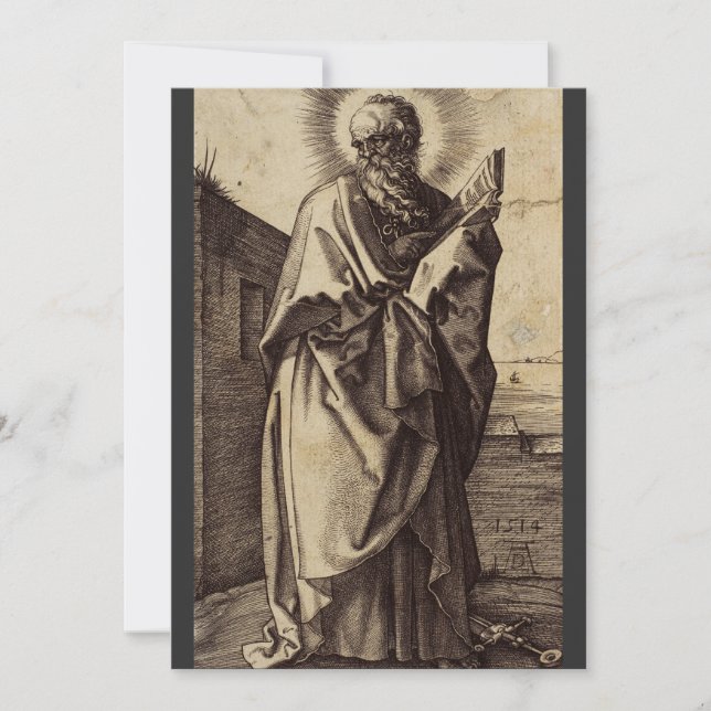 St. Paul the Apostle - Sacred Classical Art Thank You Card (Front)
