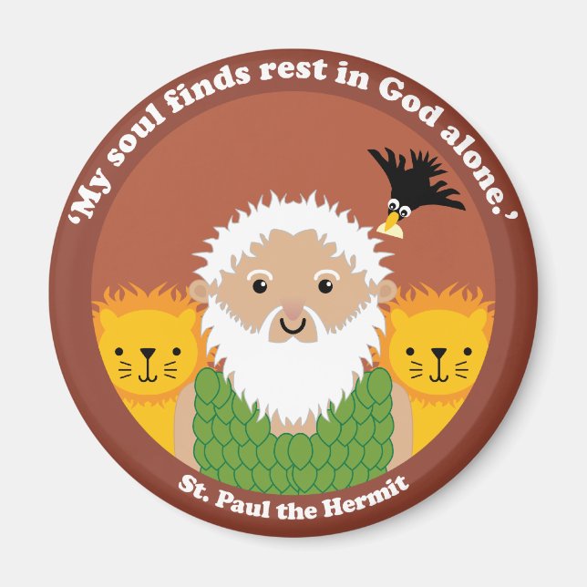 St. Paul the Hermit Magnet (Front)