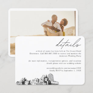 St. Paul Wedding Hotel Room Block Details Enclosure Card
